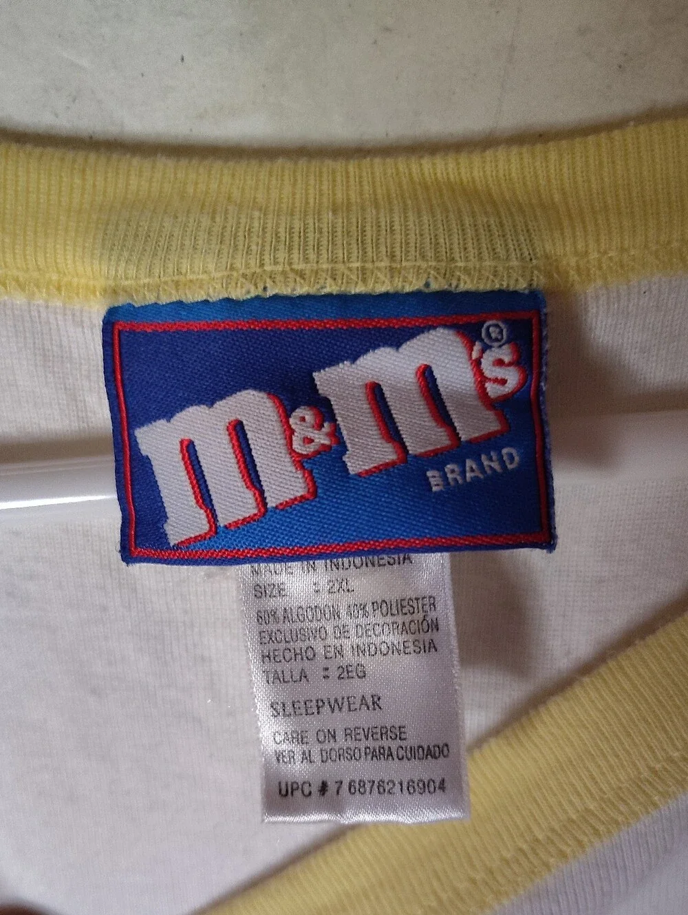 VTG M&Ms Movie Sleepwear Shirt Size Women's 2XL